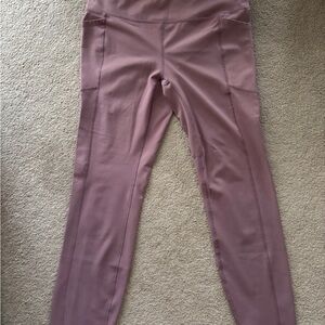 Mauve High-Waisted Leggings